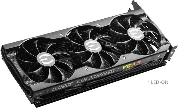 Graphics Card EVGA GeForce RTX 3080 Ti XC3 ULTRA Lateral view