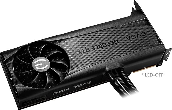 Graphics Card EVGA GeForce RTX 3090 XC3 ULTRA HYBRID GAMING Lateral view