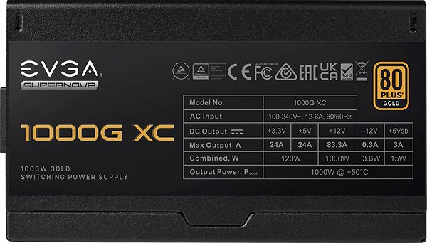 Počítačový zdroj EVGA SuperNOVA 1000G XC Vlastnosti/technologie
