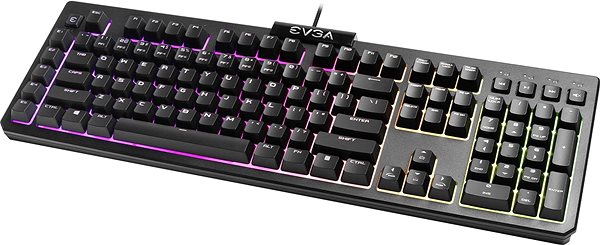 Herná klávesnica EVGA Z12 RGB – US Bočný pohľad