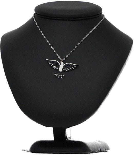 Ewena Women's Dove Necklace, Black.