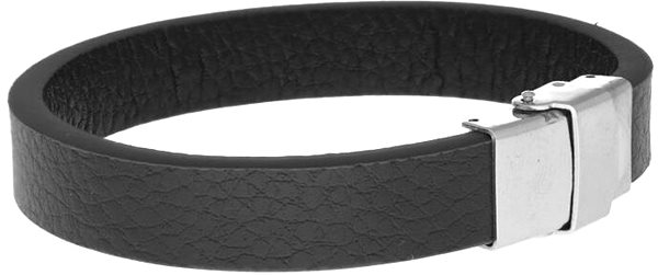 Ewena Leather Bracelet Black with the Name Kryštof.