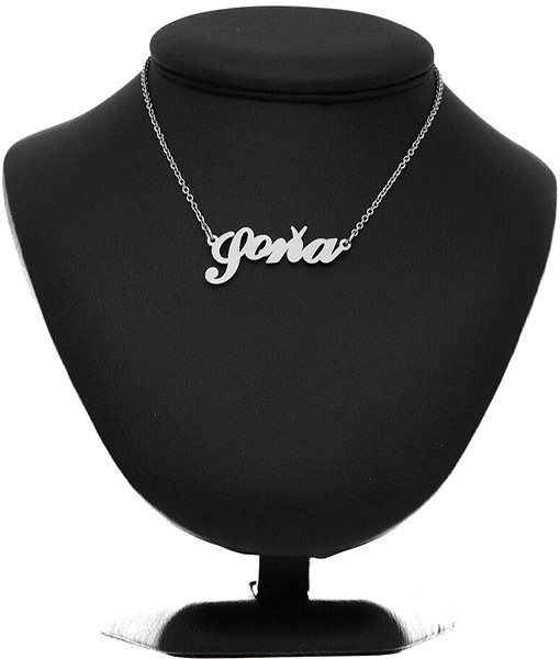Ewena Steel Necklace with the name Soňa, silver.