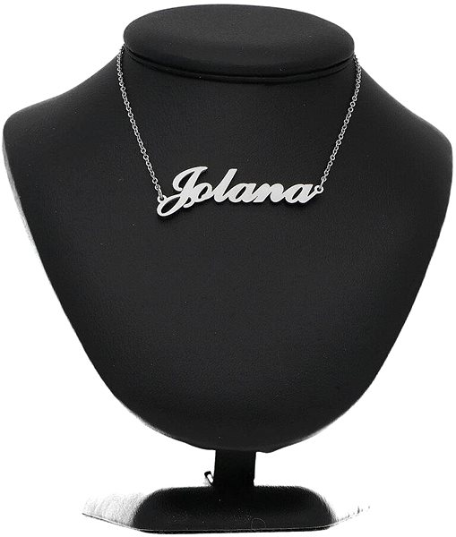 Ewena Steel necklace with the name Jolana silver.