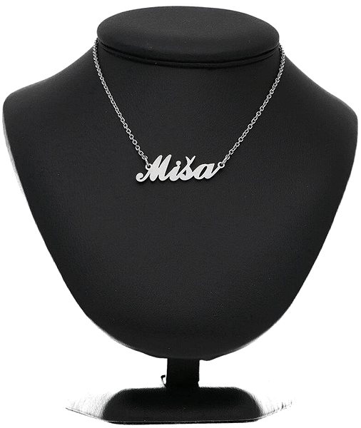 Ewena Steel chain with the name Míša, silver.