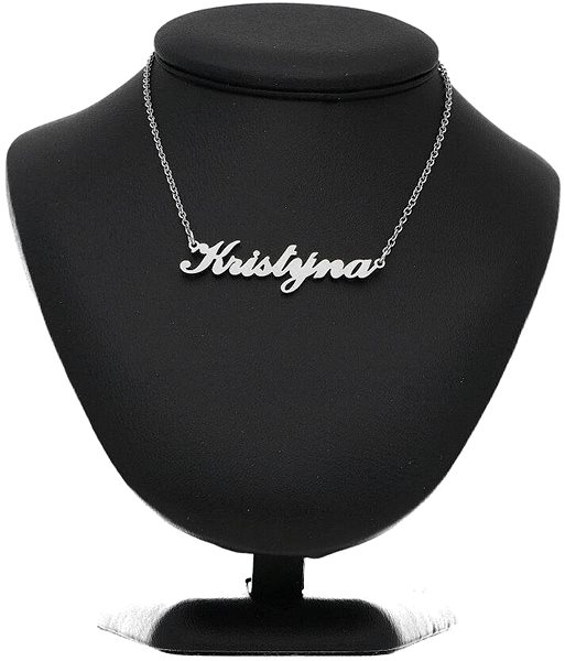 Ewena steel chain with the name Kristýna, silver.