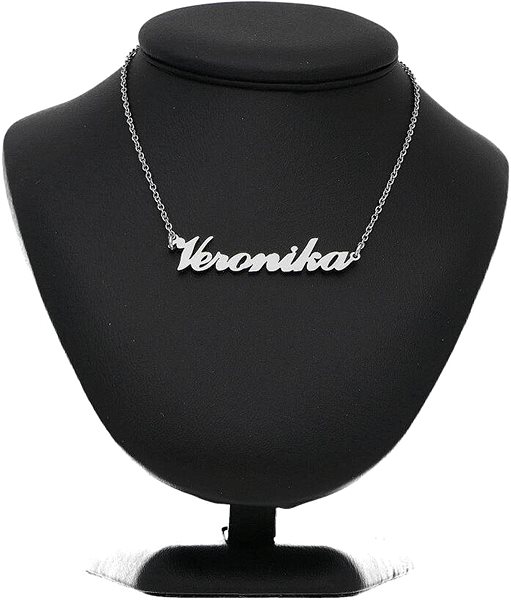 Ewena Steel Chain with the name Veronika, silver.