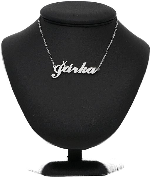Ewena steel chain with the name Šárka, silver.