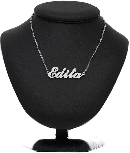 Ewena steel chain with the name Edita, silver.