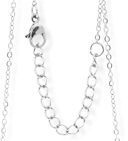 Ewena steel necklace with the name Božena, silver.