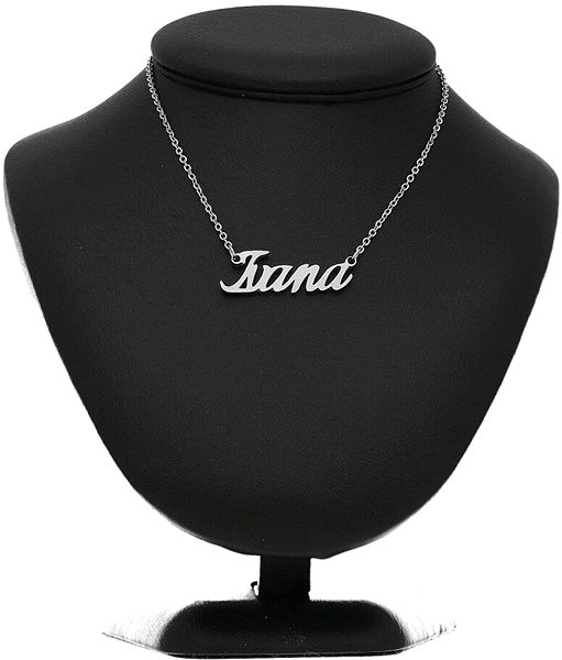Ewena necklace made of steel with the name Ivana, silver.