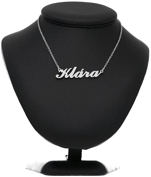 Ewena steel chain with the name Klára silver.