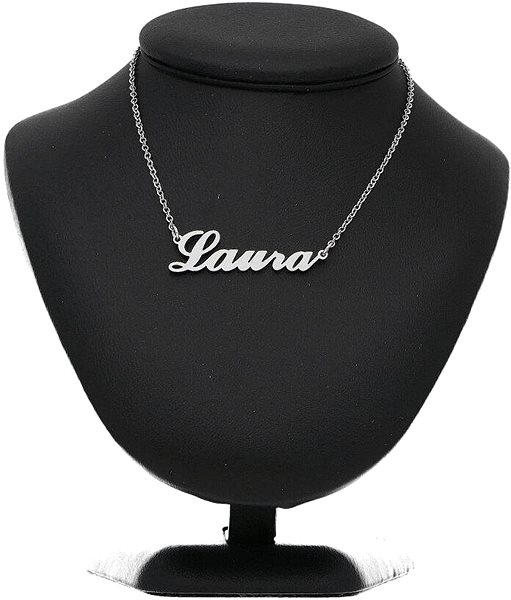 Řetízek Ewena Řetízek z oceli se jménem Laura stříbrný ...