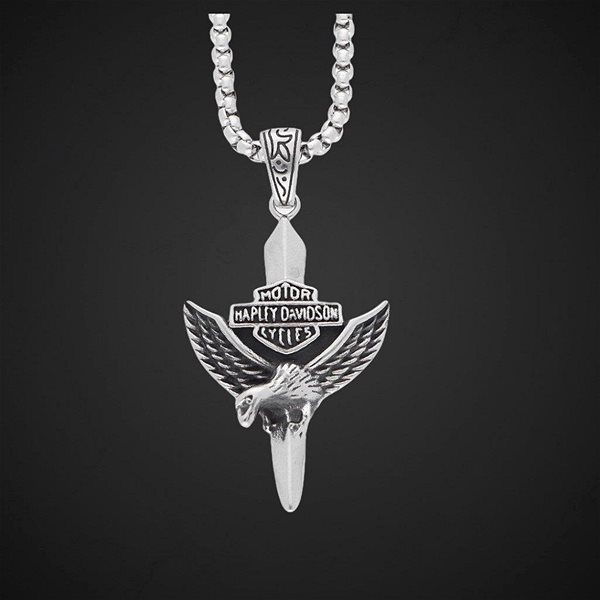 Ewena Harley Davidson surgical steel pendant, JSL728.