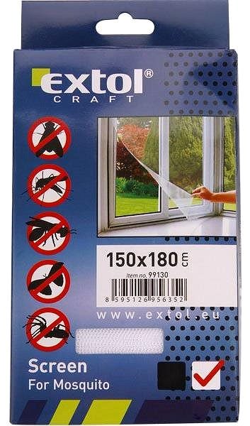 Szúnyogháló EXTOL CRAFT, PES, Szúnyogháló ablakra, 150x180 cm, 99130 Csomagolás/doboz
