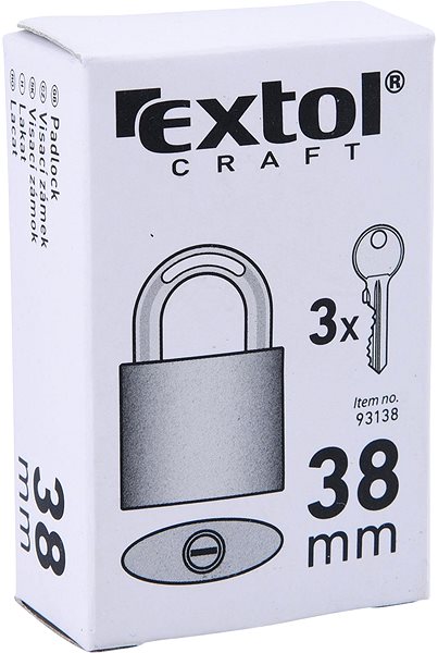 Lakat EXTOL CRAFT öntöttvas lakat, 38 mm ...
