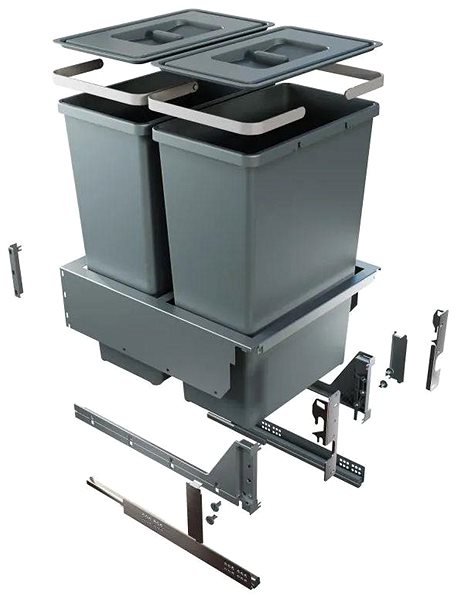 Rubbish Bin Elletipi BLOCK 2.0 built-in waste bin 35+35 l ...
