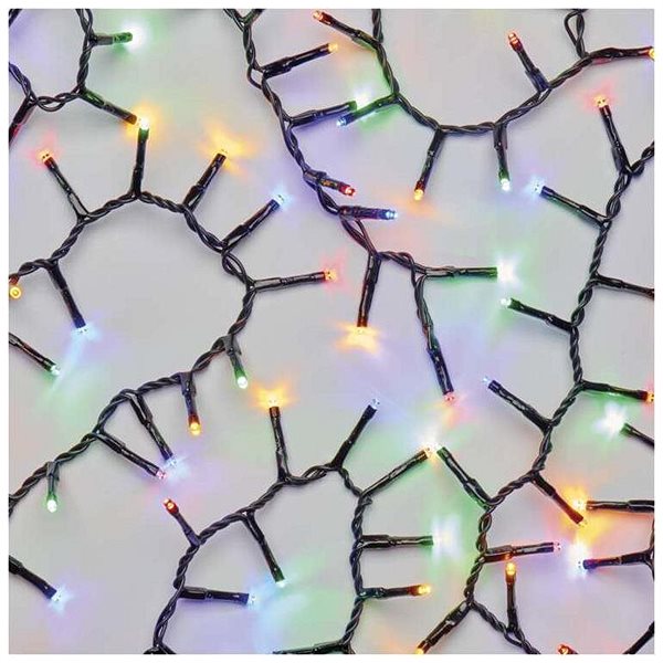 Svetelná reťaz EMOS LED vianočná reťaz – ježko, 6 m, vonkajšia aj vnútorná, multicolor, časovač Vlastnosti/technológia