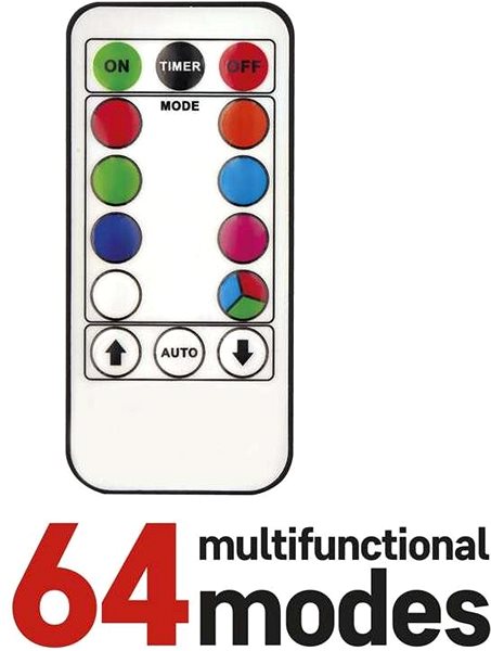 Svetelná reťaz EMOS LED vianočná cherry reťaz – guľôčky, 10 m, RGB, ovládač, programy, časovač Vlastnosti/technológia