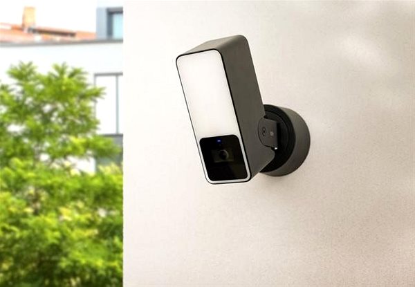 Überwachungskamera Eve Outdoor Cam - Sicherheitskamera mit Scheinwerfer ...