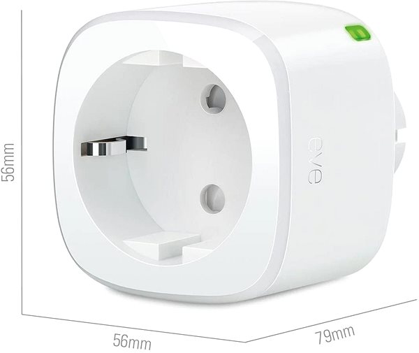 Okos konnektor Eve Energy Smart Plug (Matter - compatible w Apple, Google & SmartThings) (3-pack) ...