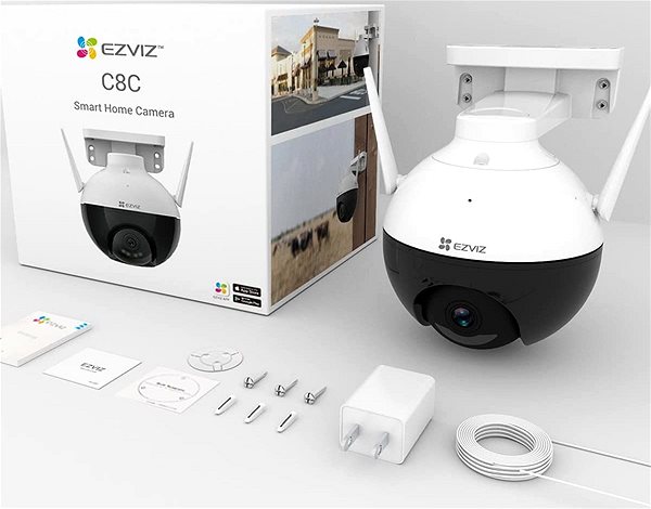 IP Camera EZVIZ C8C (PT Camera, 1080P, 4mm) Package content