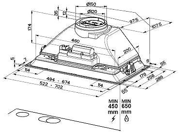 Extractor Hood FABER Inka Smart C BK A70 ...