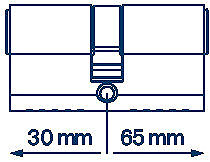 Cylinder FAB 3H.00/BDNs 30/65 6 keys Box ...