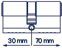 Cylinder FAB 3H.00/BDNs 30/70 6 keys Box ...