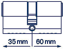 Cylinder FAB 3H.00/BDNs 35/60 6 keys Box ...