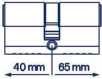 Cylinder FAB 3H.00/BDNs 40/65 6 keys Box ...