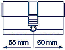 Cylinder FAB 3H.00/BDNs 55/60 6 keys Box ...