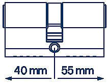Cylinder FAB 3H.00/BDPNs 40/55 6 keys Box ...