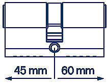 Cylinder FAB 3H.00/BDPNs 45/60 6 keys Box ...