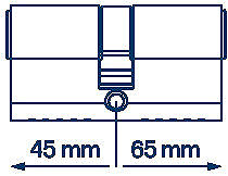 Cylinder FAB 3H.00/BDPNs 45/65 6 keys Box ...