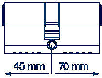 Cylinder FAB 3H.00/BDPNs 45/70 6 keys Box ...