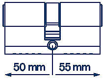 Cylinder FAB 3H.00/BDPNs 50/55 6 keys Box ...