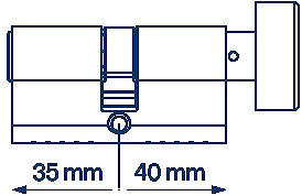 Cylinder FAB 3H.02/BDNs KO 35/40 6 keys Box ...