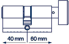 Cylinder FAB 3H.02/BDNs KO 40/60 6 keys Box ...