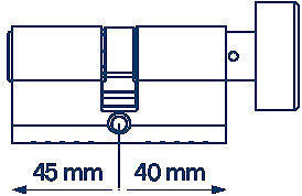 Cylinder FAB 3H.02/BDNs KO 45/40 6 keys Box ...