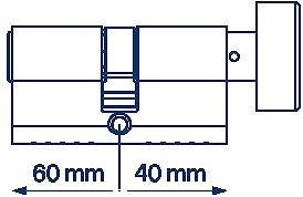 Cylinder FAB 3H.02/BDNs KO 60/40 6 keys Box ...
