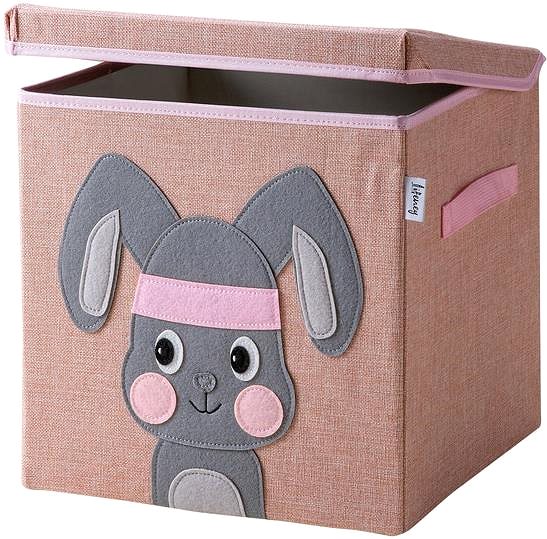 Úložný box Lifeney Box úložný s vekom ZAJAC, 33 × 33 × 33 cm ...