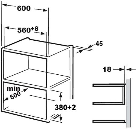 Microwave FAGOR 3MWB-25BEGX Technical draft
