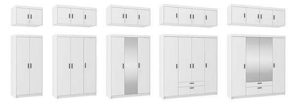 FALCO Enja 3D wardrobe, white.