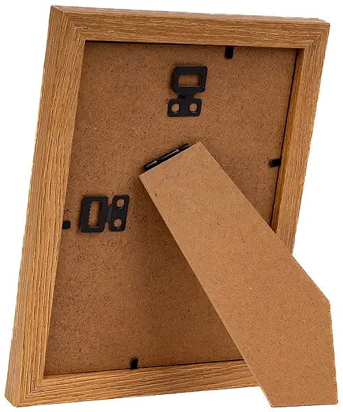 Photo Frame FANDY Wooden photo frame Bevel 15 × 21 2 brown ...