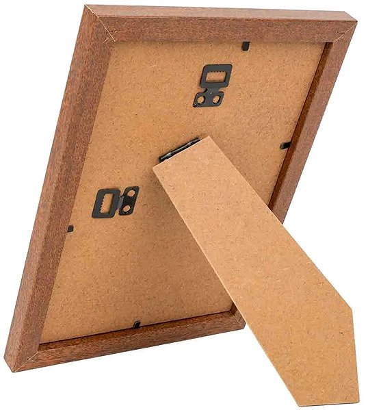 Photo Frame FANDY Wooden photo frame Bevel 15 × 21 3 dark brown ...