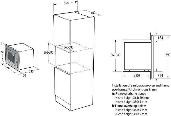 Microwave GORENJE BM235CLI Technical draft