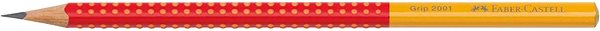 Bleistift Faber-Castell Grip 2001 TwoTone HB dreieckig, rot ...