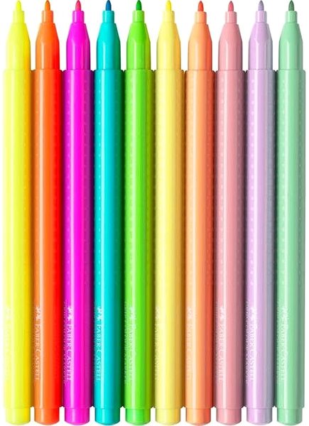 Filctoll Faber-Castell Grip set Neon és Pasztell, 10 színben Jellemzők/technológia