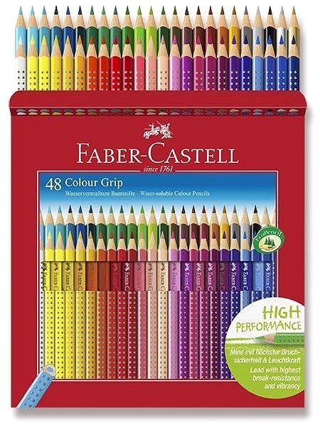 Coloured Pencils Faber-Castell Grip 2001, 48 colours Package content